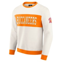 Tampa Bay Buccaneers Darius Rucker Collection Colorblock Pullover Sweatshirt - Cream - Fanatics