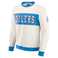 Tennessee Titans Darius Rucker Collection Colorblock Pullover Sweatshirt - Cream - Fanatics