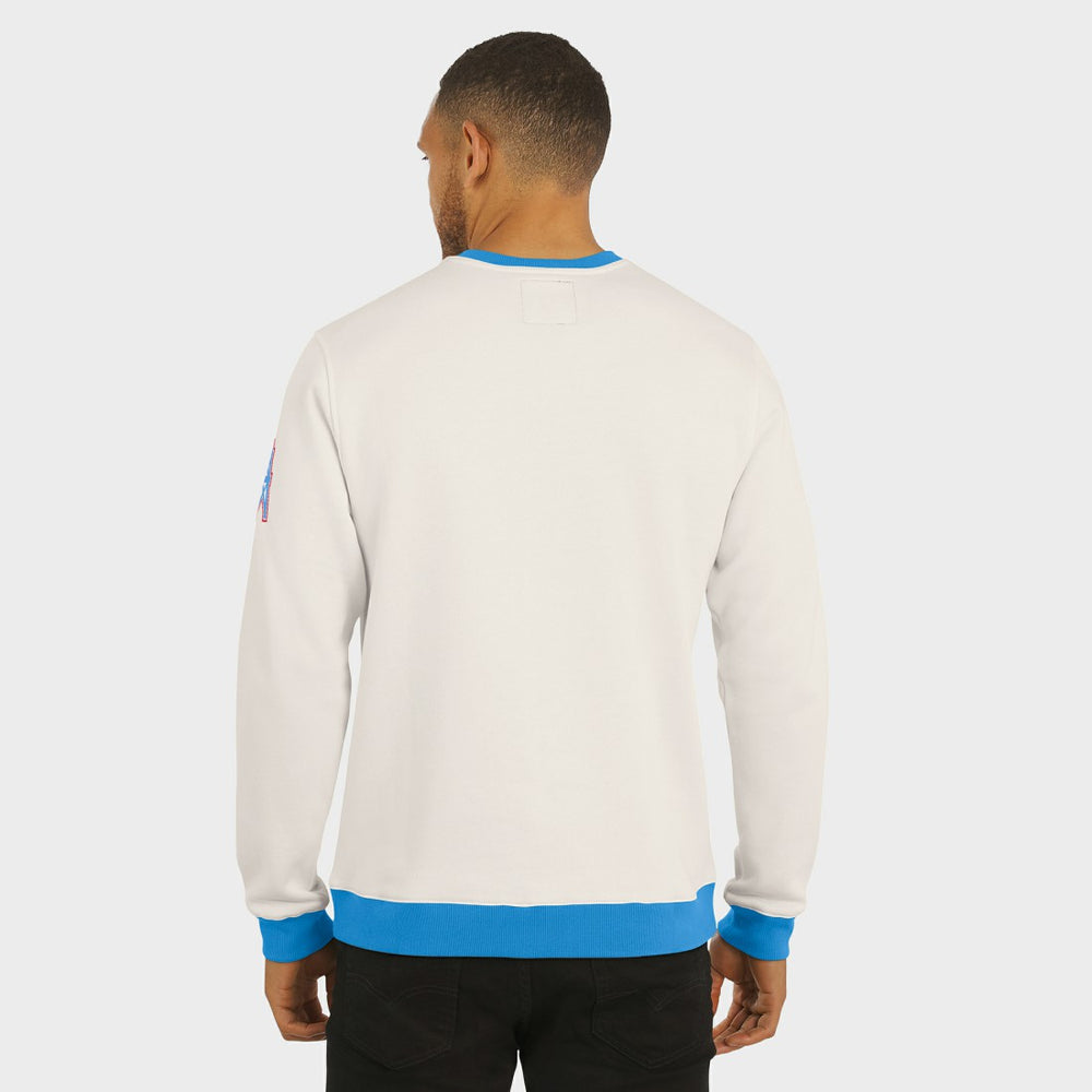 Tennessee Titans Darius Rucker Collection Colorblock Pullover Sweatshirt - Cream - Fanatics