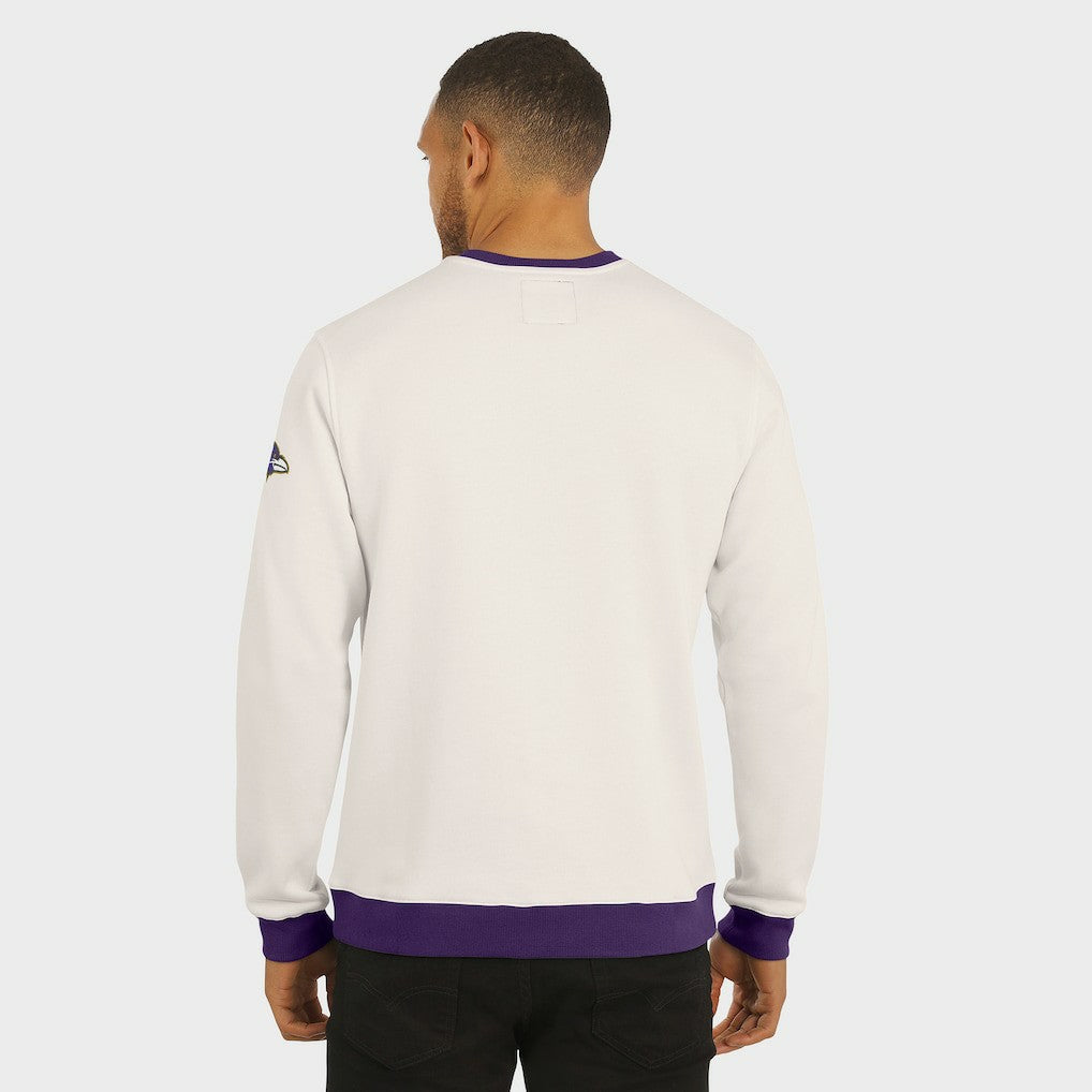 Baltimore Ravens Darius Rucker Collection Colorblock Pullover Sweatshirt - Cream - Fanatics