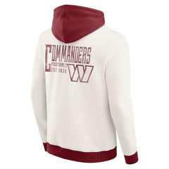 Washington Commanders Darius Rucker Collection Distressed Graphics Full-Zip Hoodie - Cream - Fanatics