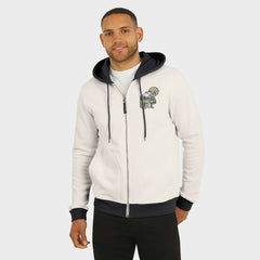 New Orleans Saints Darius Rucker Collection Distressed Graphics Full-Zip Hoodie - Cream - Fanatics