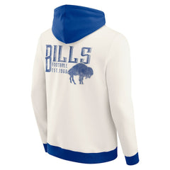 Buffalo Bills Darius Rucker Collection Distressed Graphics Full-Zip Hoodie - Cream - Fanatics