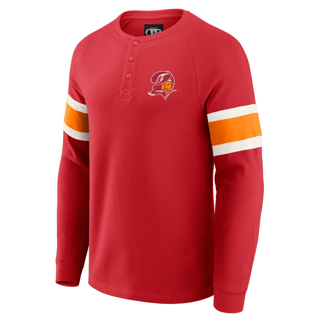 Tampa Bay Buccaneers Darius Rucker Collection Waffle-Knit Raglan Long Sleeve Henley T-Shirt - Red - Fanatics