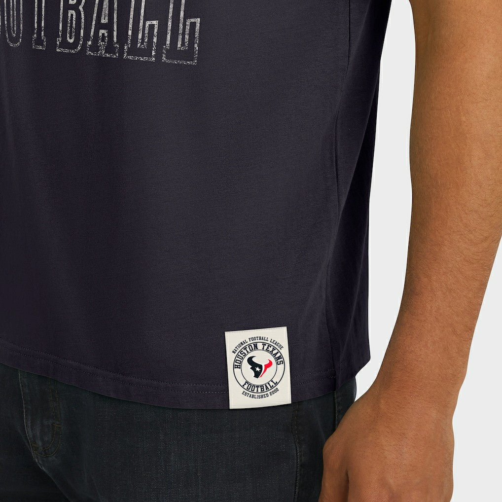 Houston Texans Darius Rucker Collection Football Stripe Sleeve T-Shirt - Navy - Fanatics