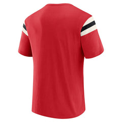 Atlanta Falcons Darius Rucker Collection Football Stripe Sleeve T-Shirt - Red - Fanatics