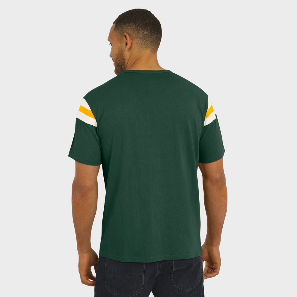 Green Bay Packers Darius Rucker Collection Football Stripe Sleeve T-Shirt - Green - Fanatics