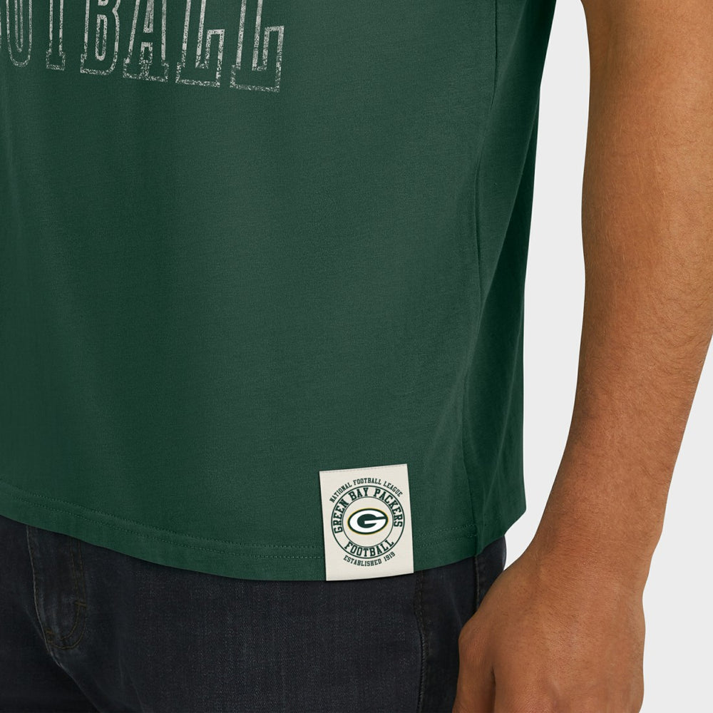 Green Bay Packers Darius Rucker Collection Football Stripe Sleeve T-Shirt - Green - Fanatics