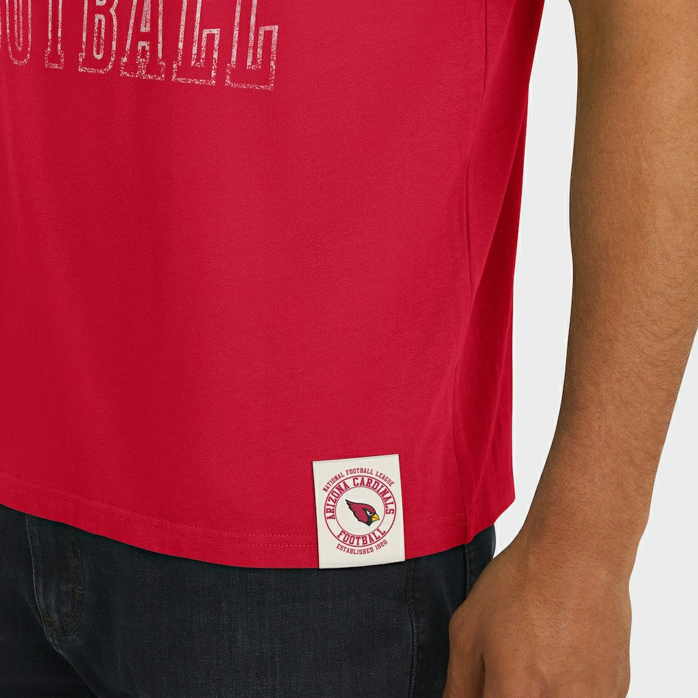 Arizona Cardinals Darius Rucker Collection Football Stripe Sleeve T-Shirt - Cardinal - Fanatics