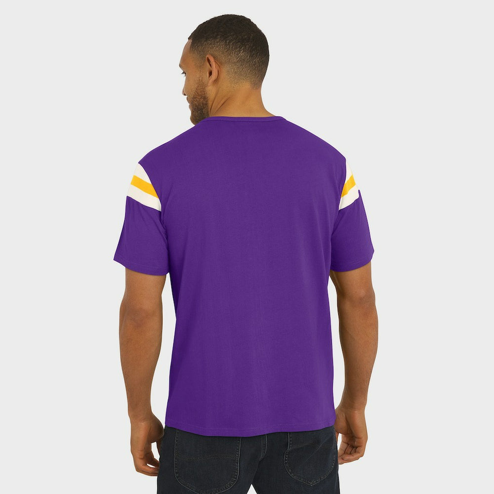 Minnesota Vikings Darius Rucker Collection Football Stripe Sleeve T-Shirt - Purple - Fanatics