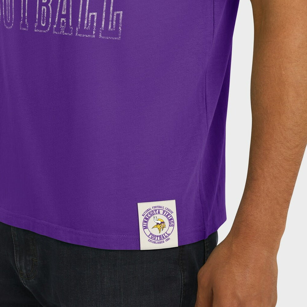 Minnesota Vikings Darius Rucker Collection Football Stripe Sleeve T-Shirt - Purple - Fanatics
