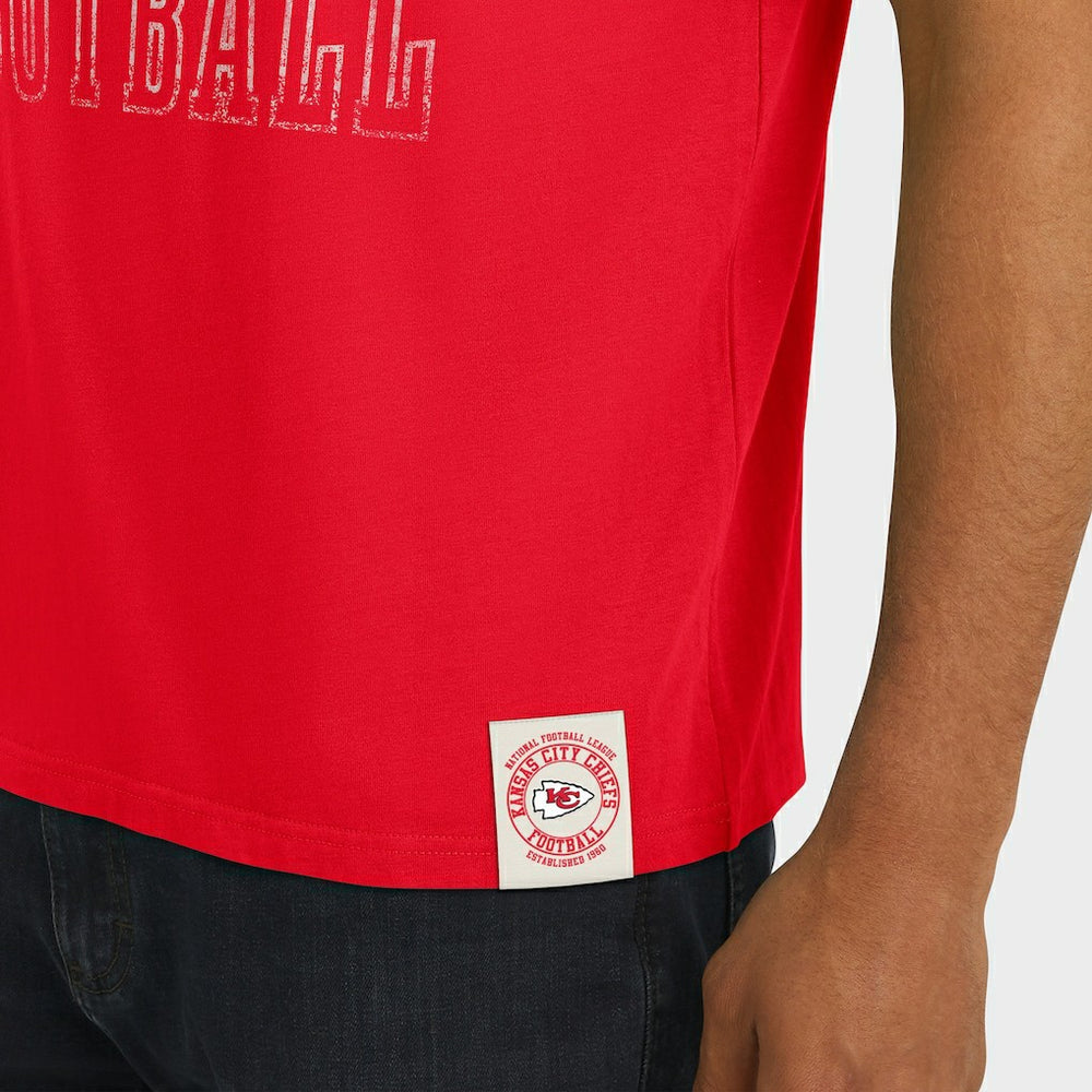Kansas City Chiefs Darius Rucker Collection Football Stripe Sleeve T-Shirt - Red - Fanatics
