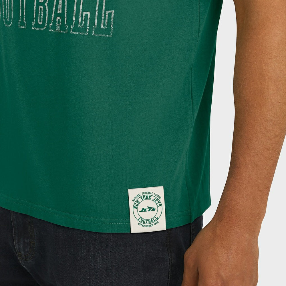 New York Jets Darius Rucker Collection Football Stripe Sleeve T-Shirt - Green - Fanatics