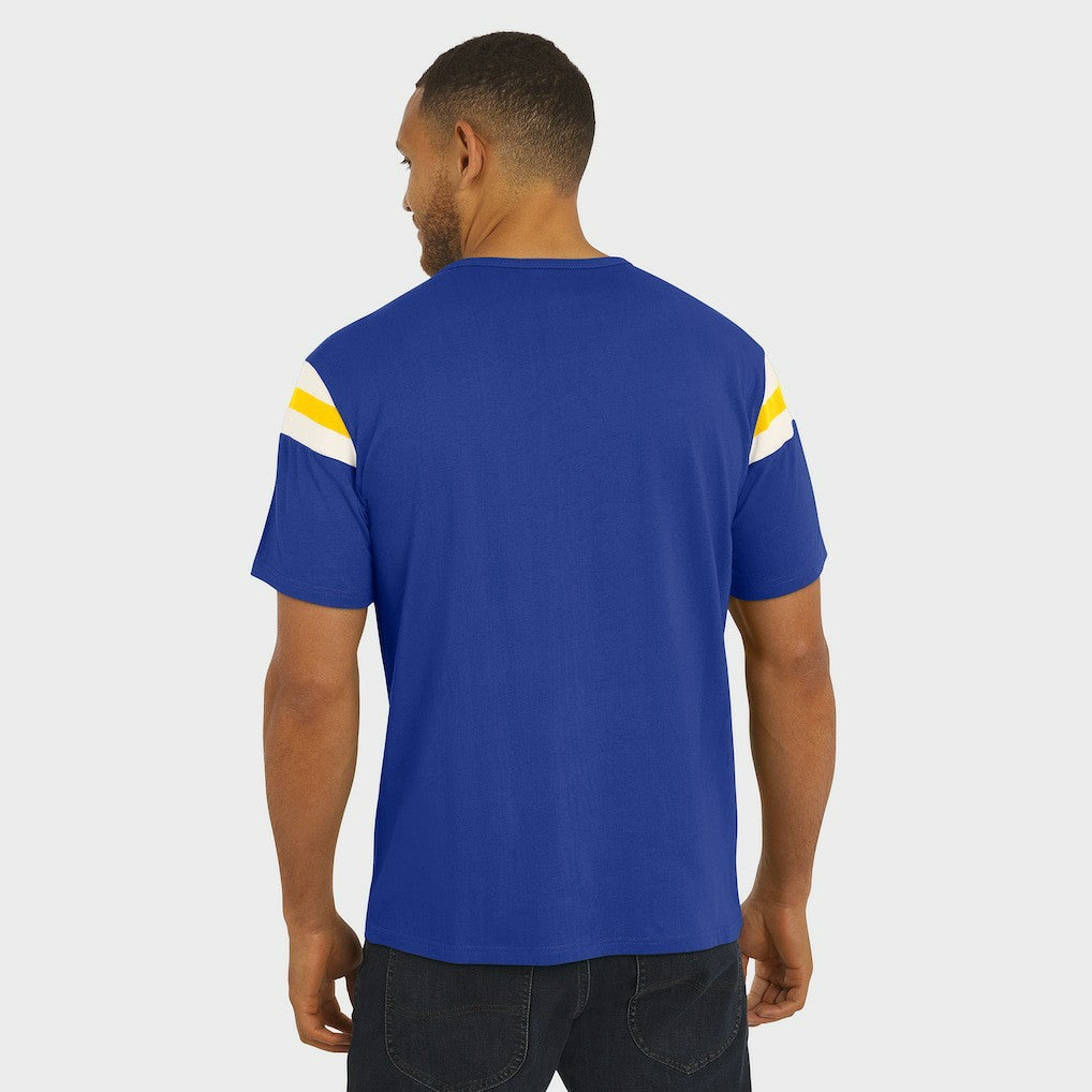 Los Angeles Rams Darius Rucker Collection Football Stripe Sleeve T-Shirt - Royal - Fanatics