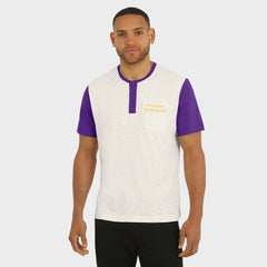 Minnesota Vikings Darius Rucker Collection Henley Colorblock Slub Pocket T-Shirt - Cream - Fanatics