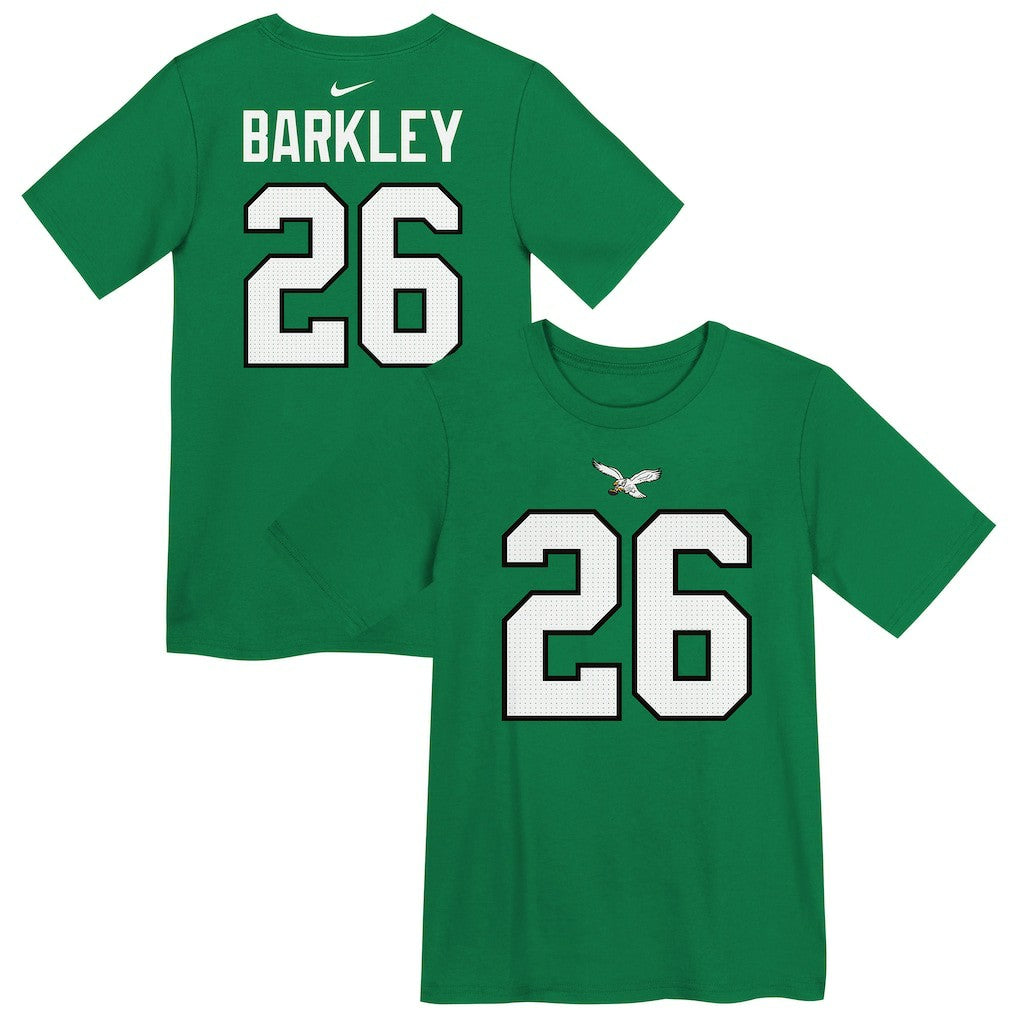 Saquon Barkley Philadelphia Eagles Preschool Player Name & Number T-Shirt - Kelly Green - Nike