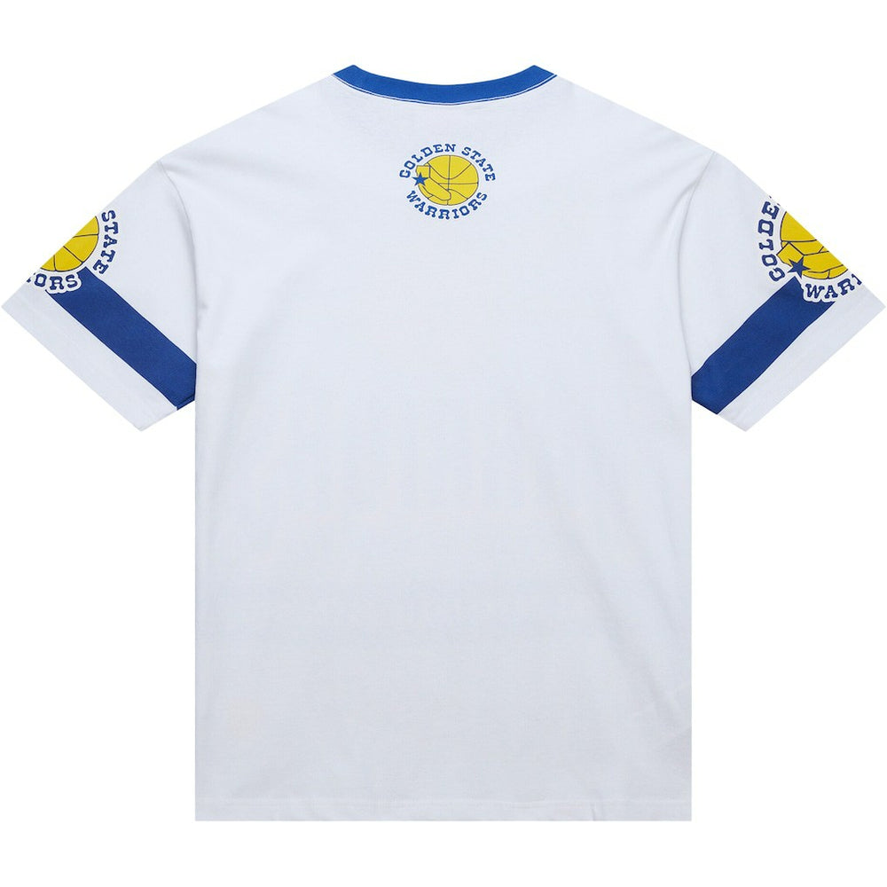 Mitchell & Ness Golden State Warriors Unisex Hardwood Classics Vintage Team Origins Premium T-Shirt White