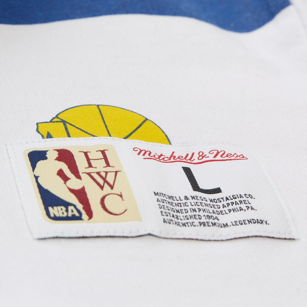 Mitchell & Ness Golden State Warriors Unisex Hardwood Classics Vintage Team Origins Premium T-Shirt White