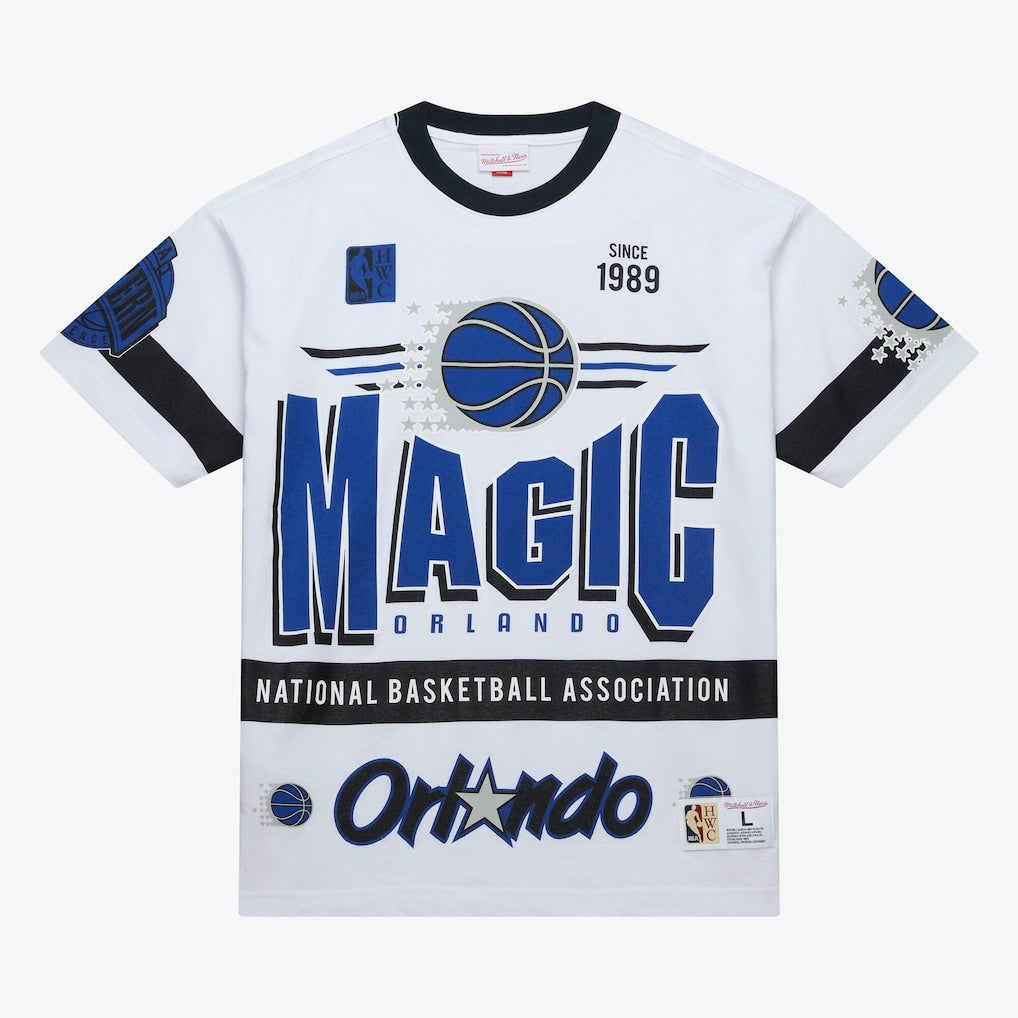 Mitchell & Ness Orlando Magic Unisex Hardwood Classics Vintage Team Origins Premium T-Shirt White