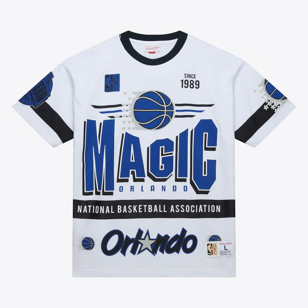 Mitchell & Ness Orlando Magic Unisex Hardwood Classics Vintage Team Origins Premium T-Shirt White