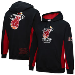 Mitchell & Ness Miami Heat Hardwood Classics Team Origins Fleece Pullover Hoodie Black