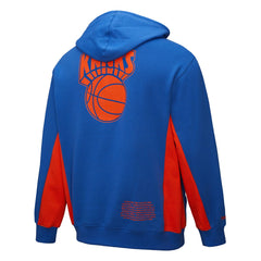 Mitchell & Ness New York Knicks Hardwood Classics Team Origins Fleece Pullover Hoodie Blue