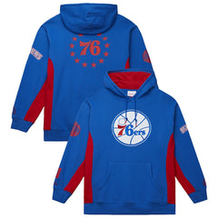 Mitchell & Ness Philadelphia 76ers Hardwood Classics Team Origins Fleece Pullover Hoodie Royal