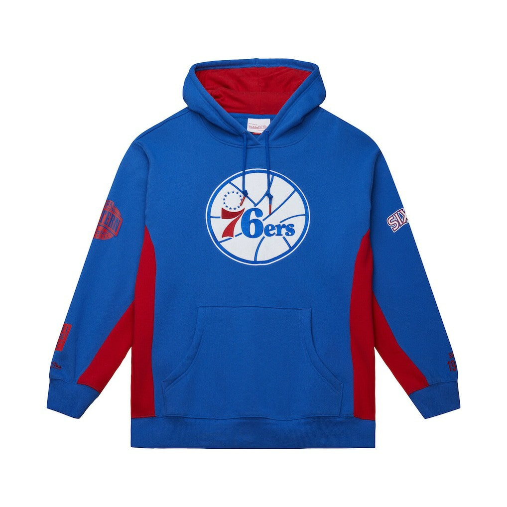 Mitchell & Ness Philadelphia 76ers Hardwood Classics Team Origins Fleece Pullover Hoodie Royal