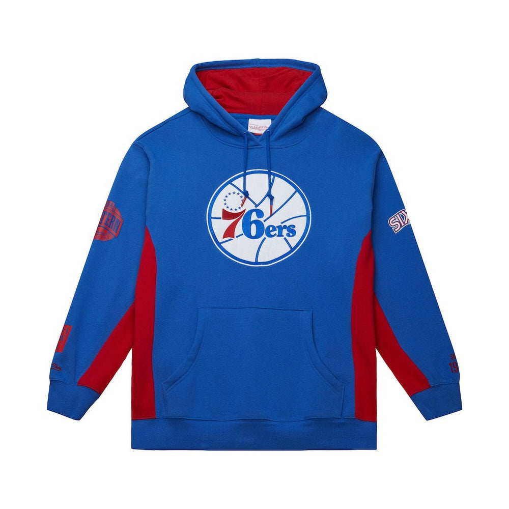 Mitchell & Ness Philadelphia 76ers Hardwood Classics Team Origins Fleece Pullover Hoodie Royal