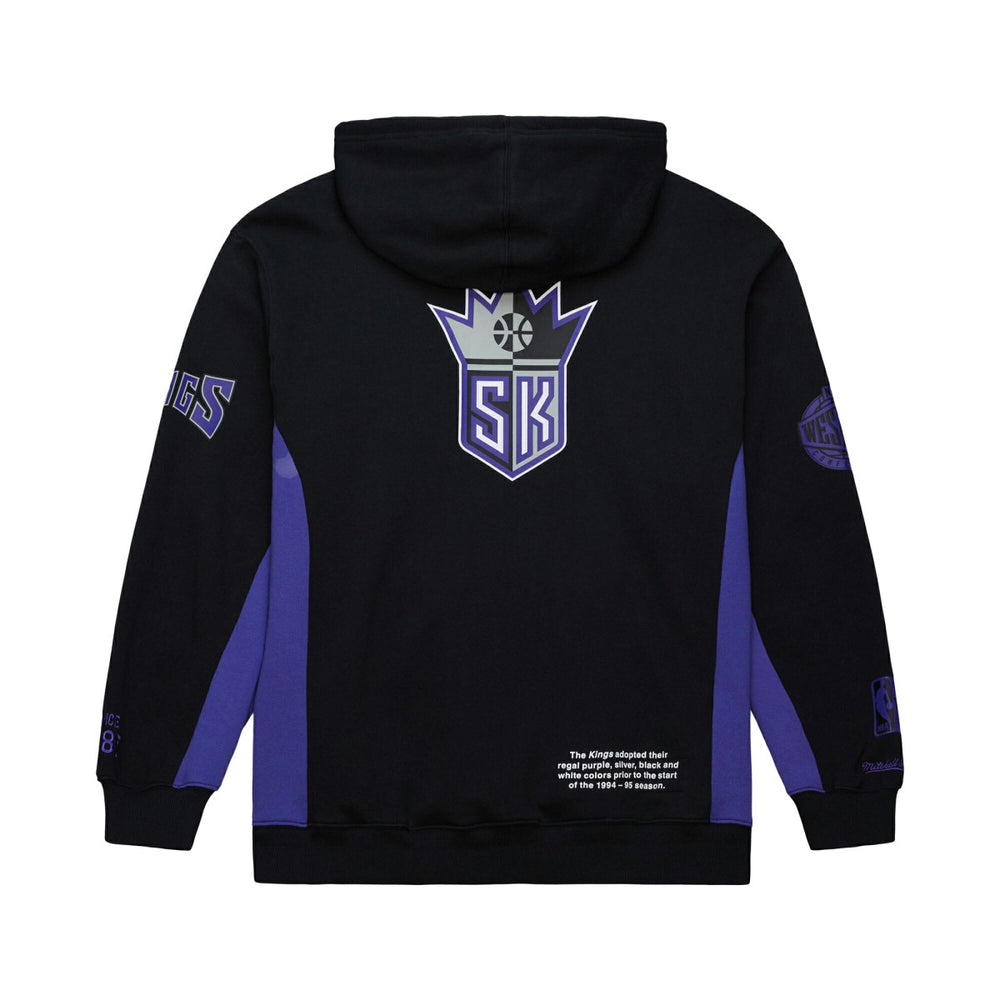 Mitchell & Ness Sacramento Kings Hardwood Classics Team Origins Fleece Pullover Hoodie Black