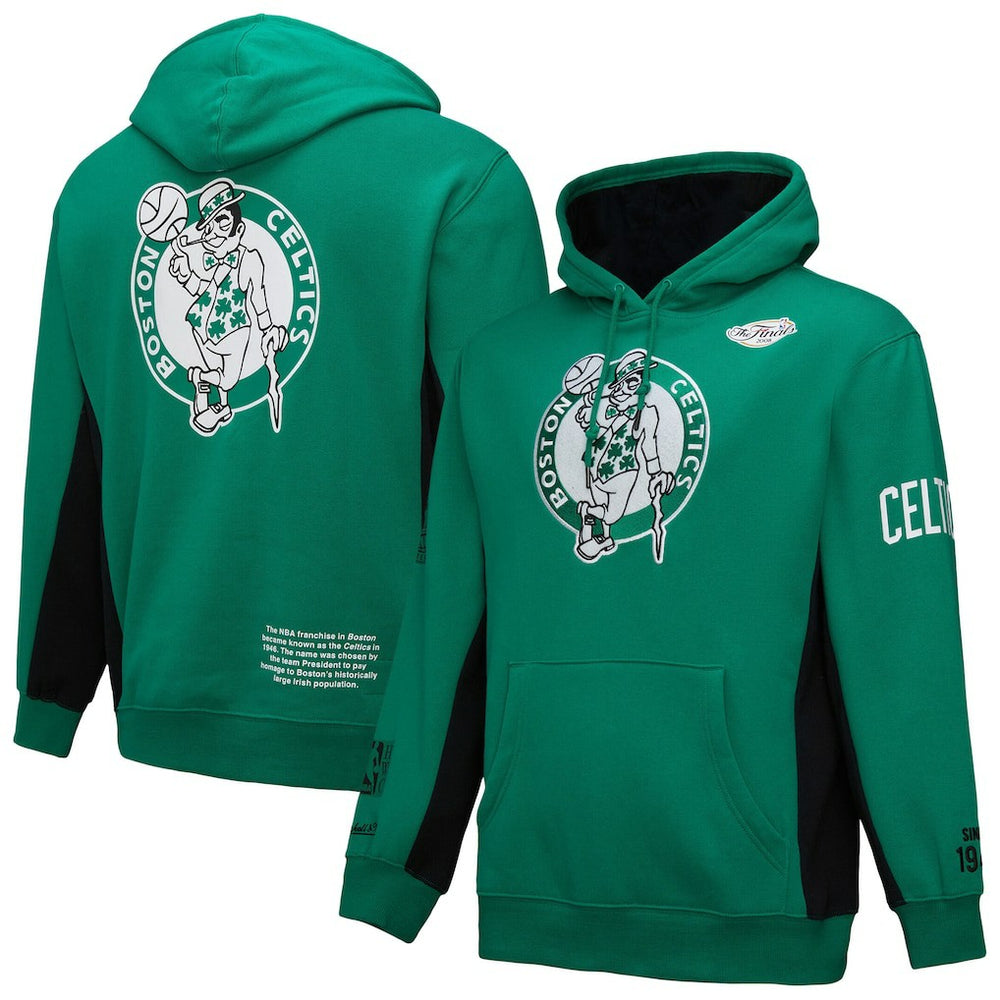 Mitchell & Ness Boston Celtics Hardwood Classics Team Origins Fleece Pullover Hoodie Kelly Green