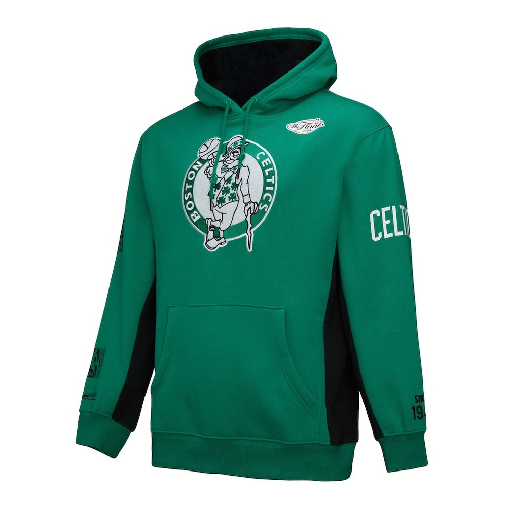 Mitchell & Ness Boston Celtics Hardwood Classics Team Origins Fleece Pullover Hoodie Kelly Green