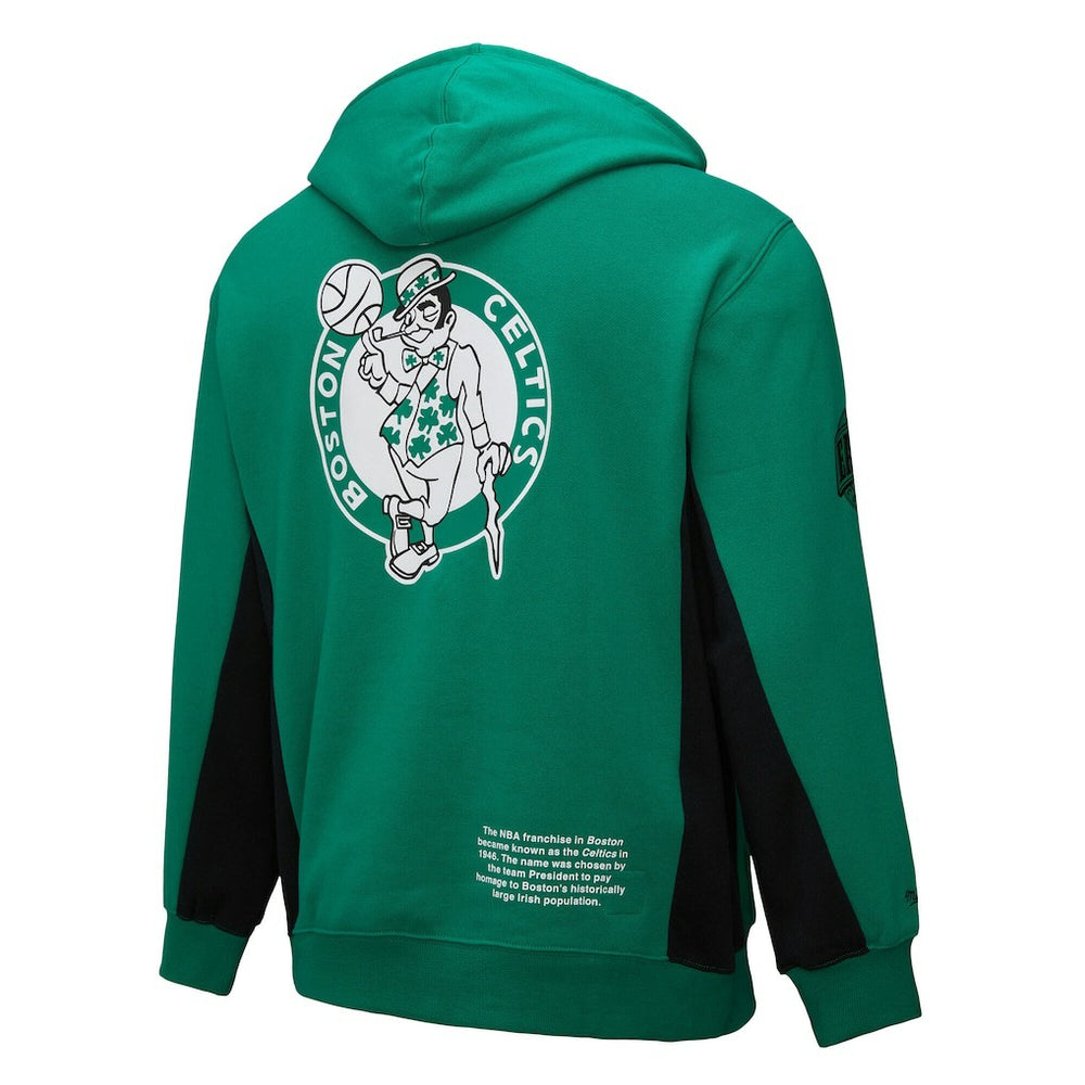 Mitchell & Ness Boston Celtics Hardwood Classics Team Origins Fleece Pullover Hoodie Kelly Green