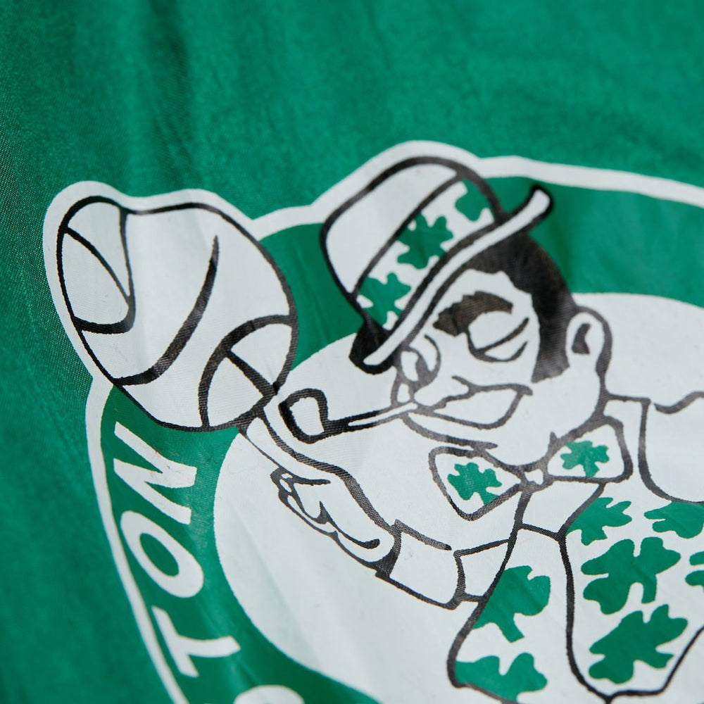 Mitchell & Ness Boston Celtics Hardwood Classics Team Origins Anorak Quarter-Zip Windbreaker Jacket Kelly Green