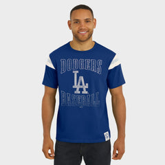 Los Angeles Dodgers Darius Rucker Collection by Fanatics Distressed Sleeve Stripe T-Shirt Online