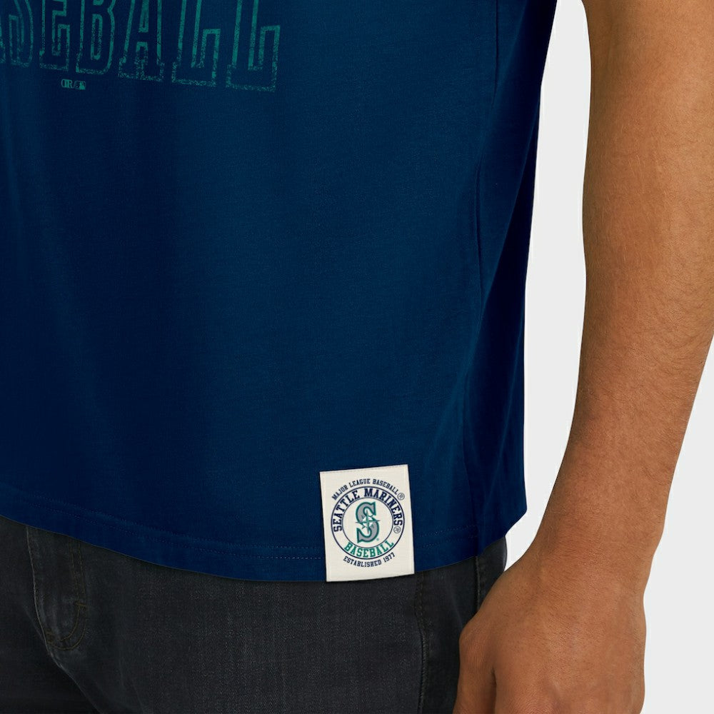 Seattle Mariners Darius Rucker Collection by Fanatics Distressed Sleeve Stripe T-Shirt for sale