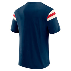 Atlanta Braves Darius Rucker Collection by Fanatics Distressed Sleeve Stripe T-Shirt Outlet