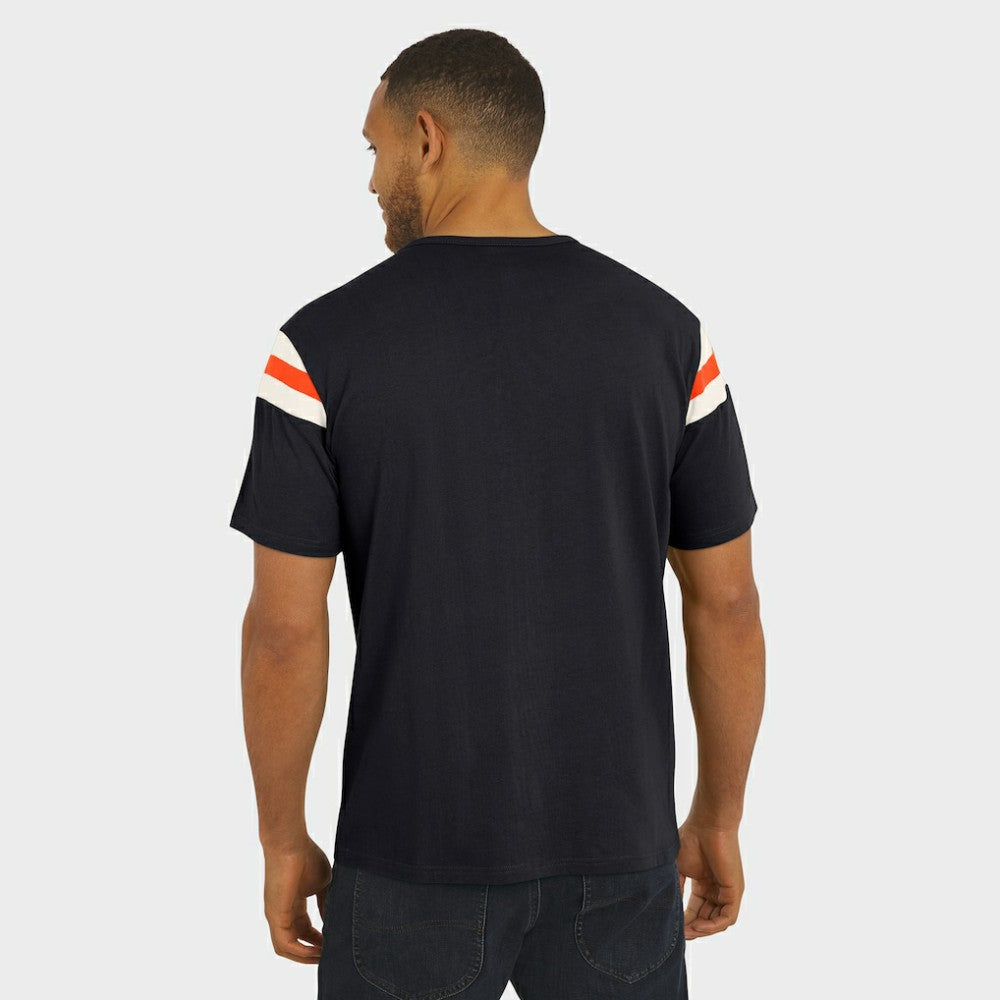 Baltimore Orioles Darius Rucker Collection by Fanatics Distressed Sleeve Stripe T-Shirt Sale