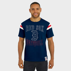 Boston Red Sox Darius Rucker Collection by Fanatics Distressed Sleeve Stripe T-Shirt Discount