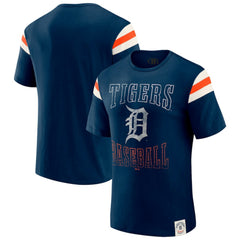 Detroit Tigers Darius Rucker Collection by Fanatics Distressed Sleeve Stripe T-Shirt Sale