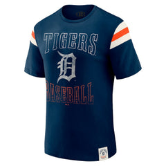 Detroit Tigers Darius Rucker Collection by Fanatics Distressed Sleeve Stripe T-Shirt Sale