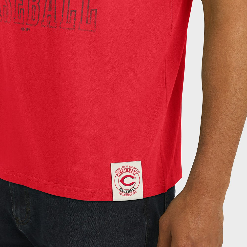 Cincinnati Reds Darius Rucker Collection by Fanatics Distressed Sleeve Stripe T-Shirt Online