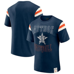 Houston Astros Darius Rucker Collection by Fanatics Distressed Sleeve Stripe T-Shirt Outlet