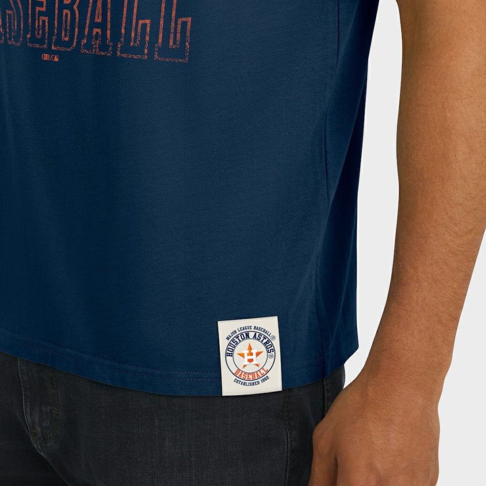 Houston Astros Darius Rucker Collection by Fanatics Distressed Sleeve Stripe T-Shirt Outlet