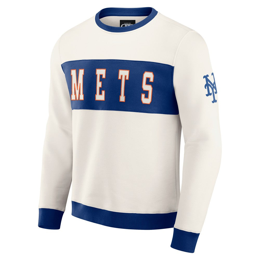 New York Mets Darius Rucker Collection by Fanatics Colorblock Crewneck Sweatshirt Discount