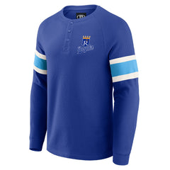 Kansas City Royals Darius Rucker Collection by Fanatics Waffle-Knit Raglan Long Sleeve Henley T-Shirt Near Me