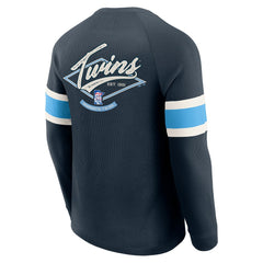 Minnesota Twins Darius Rucker Collection by Fanatics Waffle-Knit Raglan Long Sleeve Henley T-Shirt Outlet