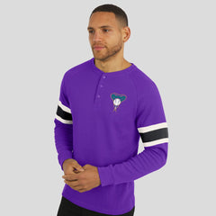 Arizona Diamondbacks Darius Rucker Collection by Fanatics Waffle-Knit Raglan Long Sleeve Henley T-Shirt Discount