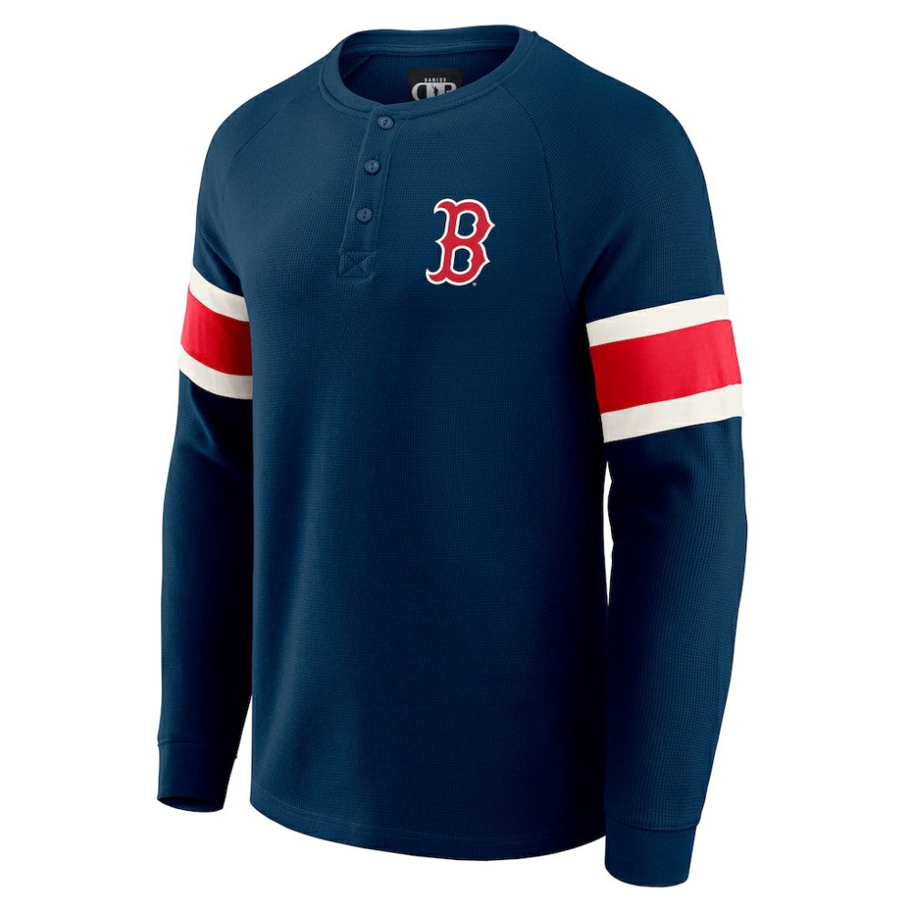 Boston Red Sox Darius Rucker Collection by Fanatics Waffle-Knit Raglan Long Sleeve Henley T-Shirt Near Me