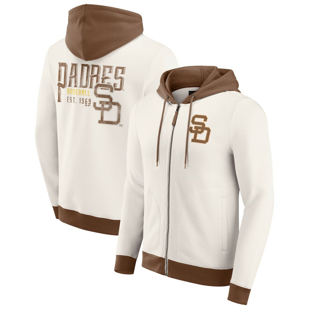 San Diego Padres Darius Rucker Collection by Fanatics Men's Polar Fleece Full-Zip Hoodie Sale